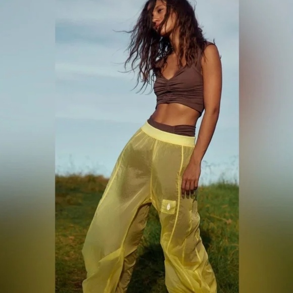 NWOT Free People High Tides Pants - SIZE XS  - COLOR : Ginger Tea - Picture 2 of 9